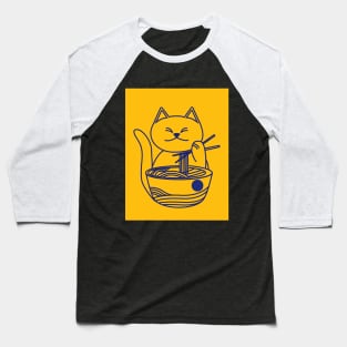 Ramen Cat Baseball T-Shirt